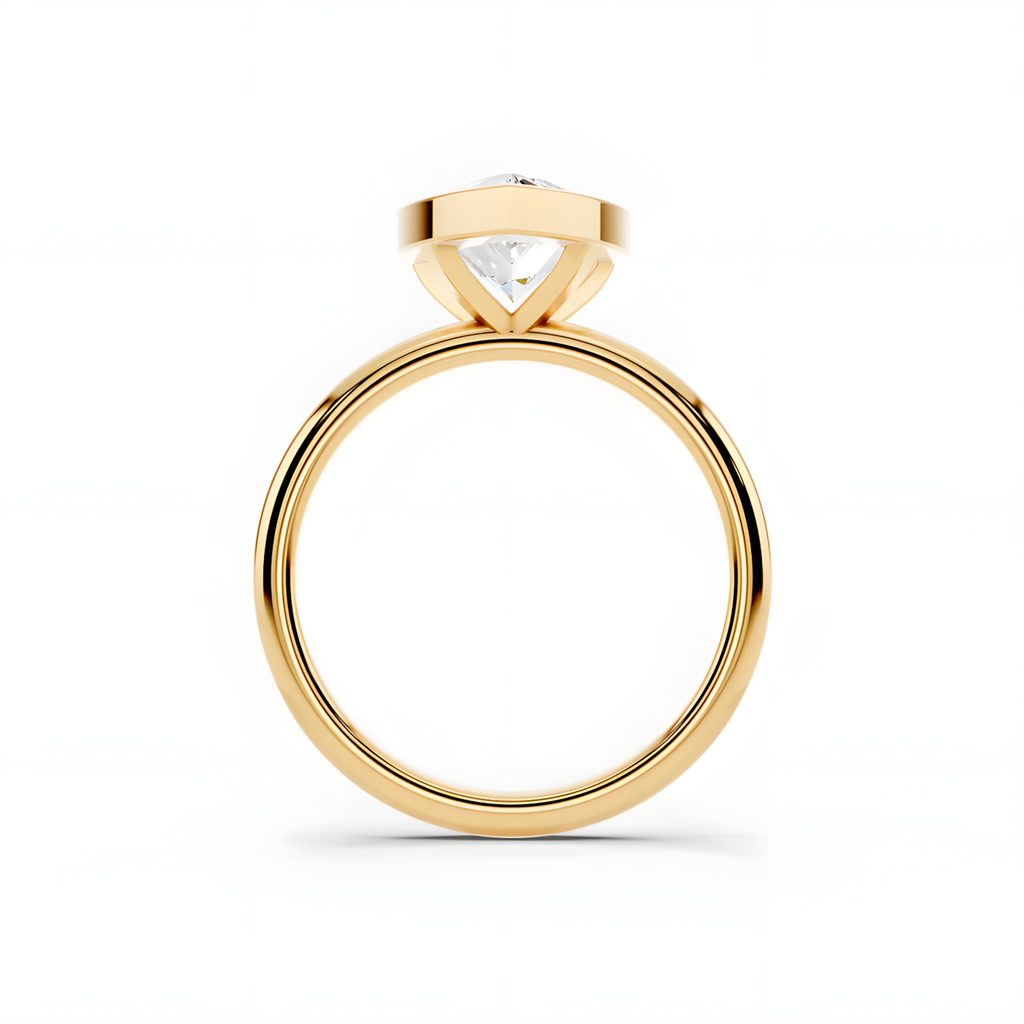 Elara Pear Frame Ring