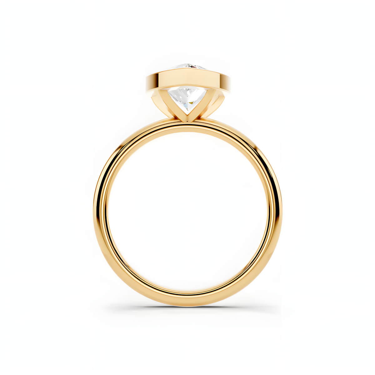 Elara Pear Frame Ring
