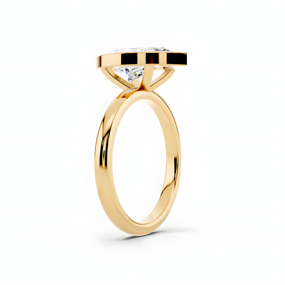 Elara Pear Frame Ring