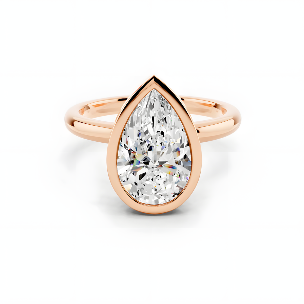 Elara Pear Frame Ring