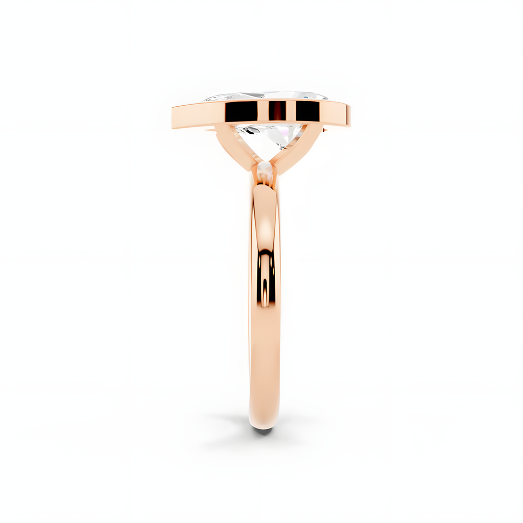 Elara Pear Frame Ring