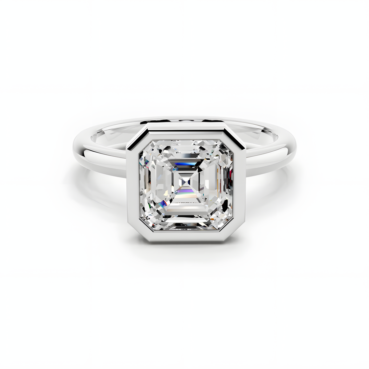Avera Asscher Frame Ring