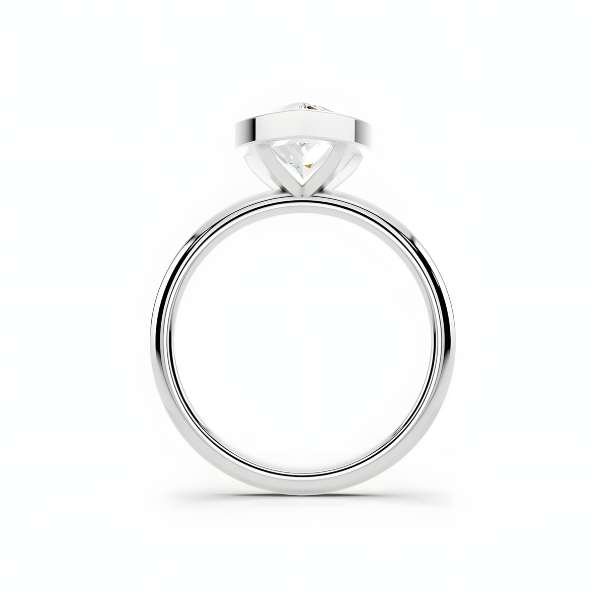Elara Pear Frame Ring