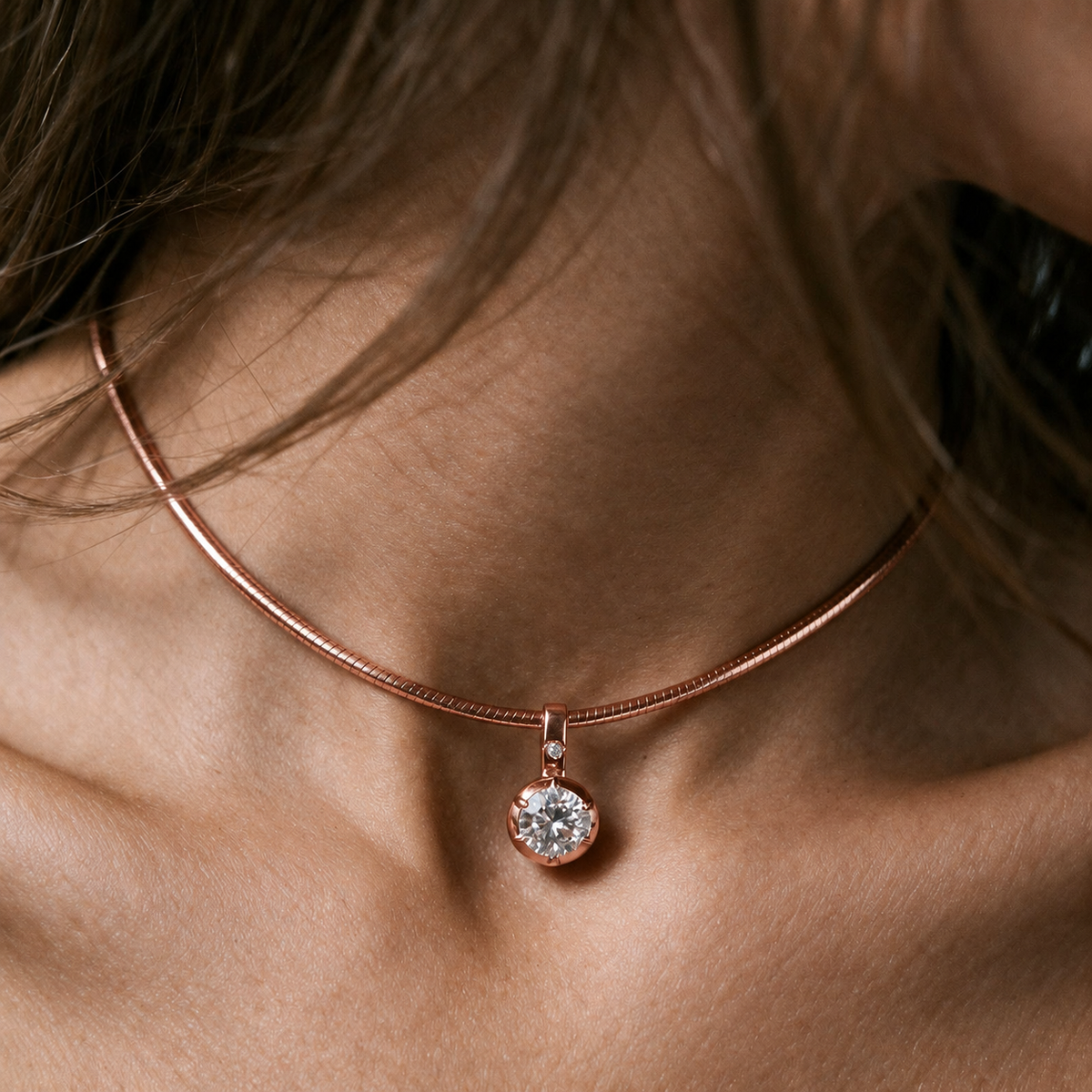Aurelia Solitaire Necklace.