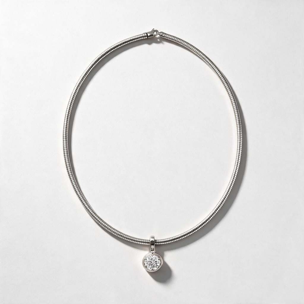 Aurelia Solitaire Necklace.
