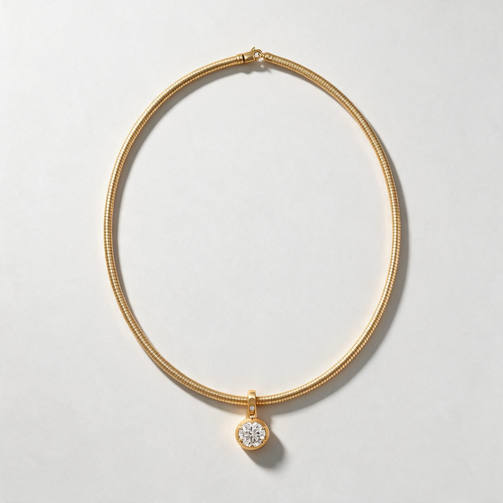 Aurelia Solitaire Necklace.