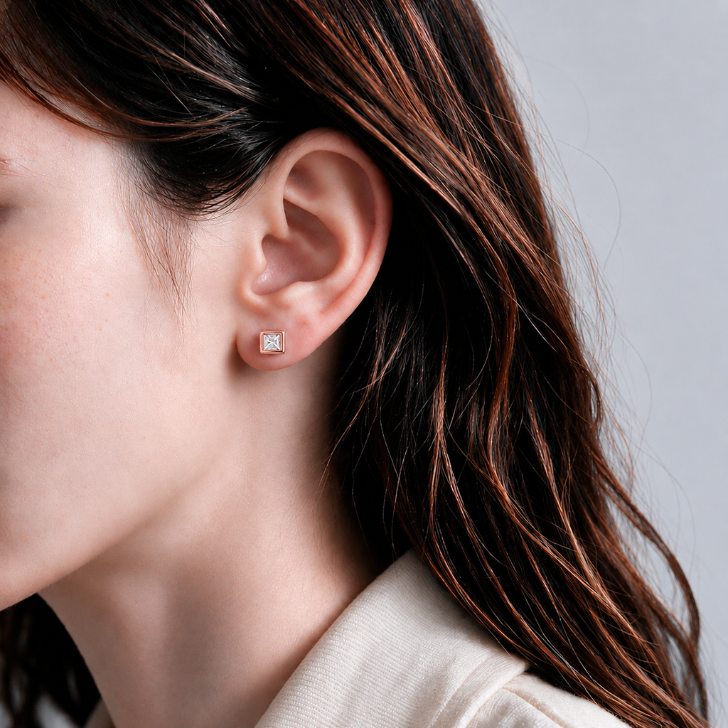 Aure Square Studs