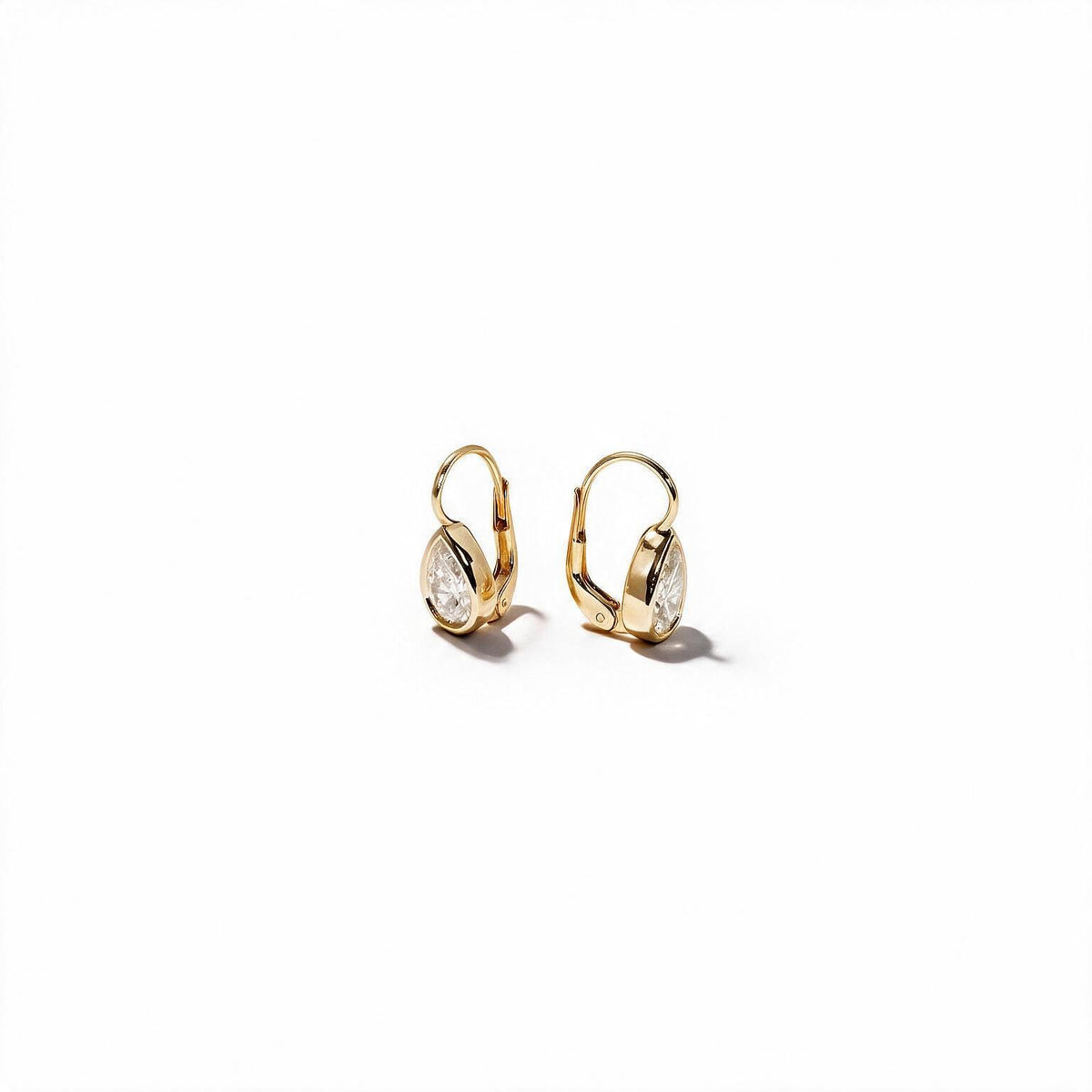 Elara Pear Bezel Drops