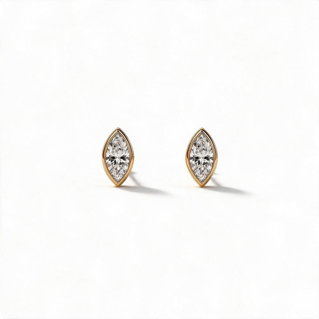Vela Marquise Studs.