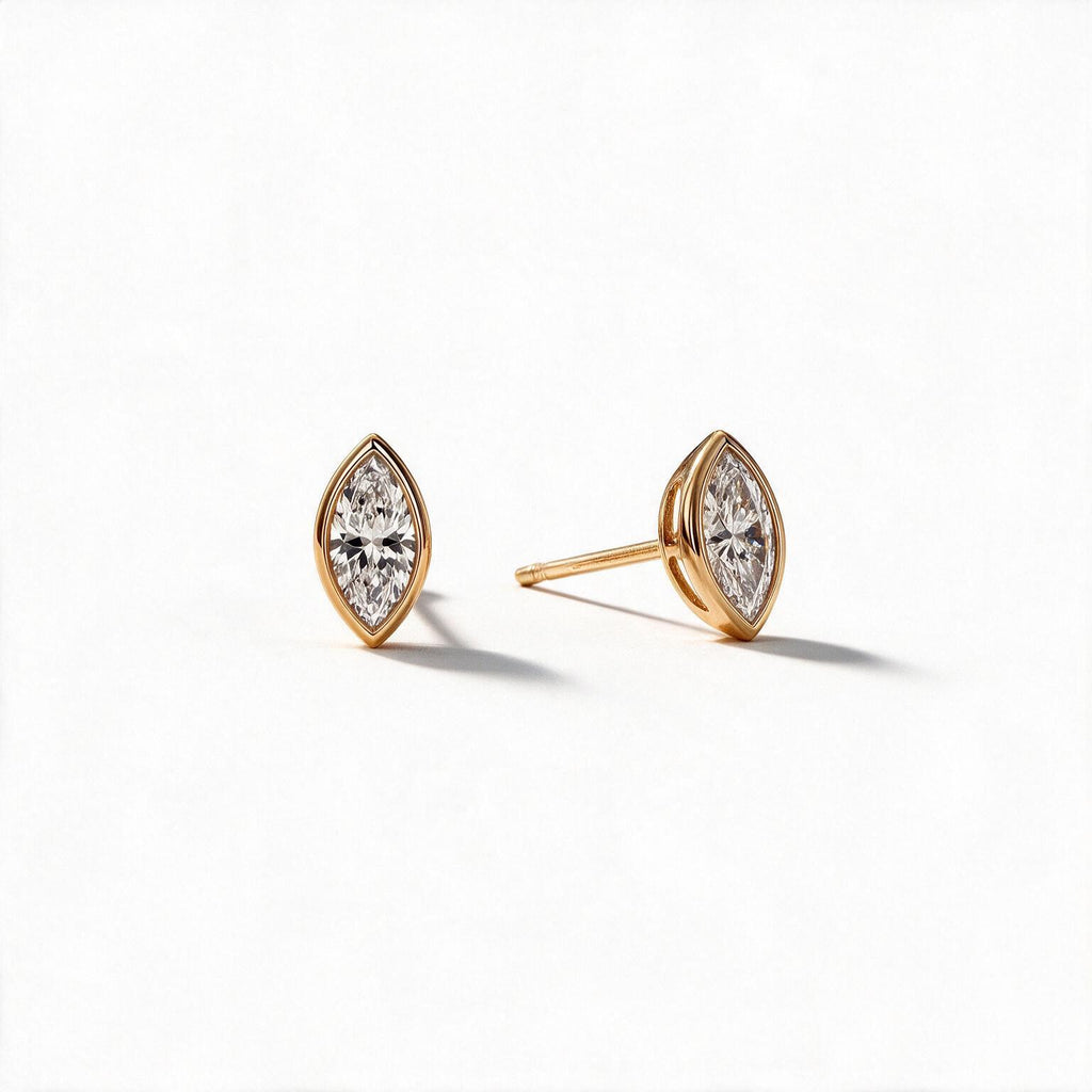 Vela Marquise Studs.
