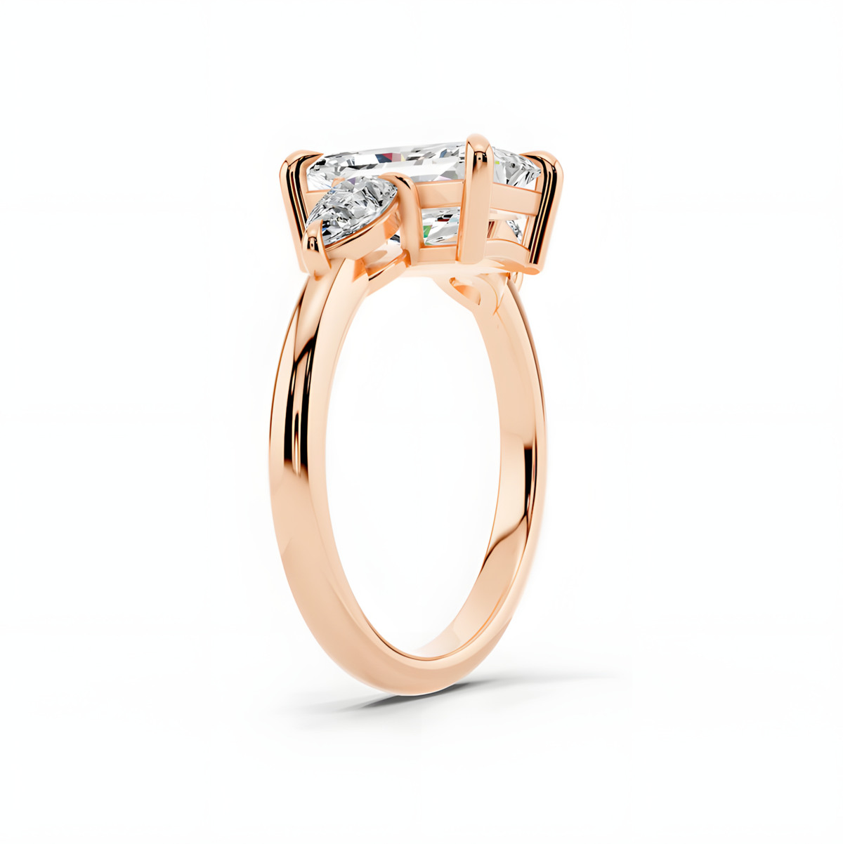 Veyra Elongated Radiant Trinity Ring