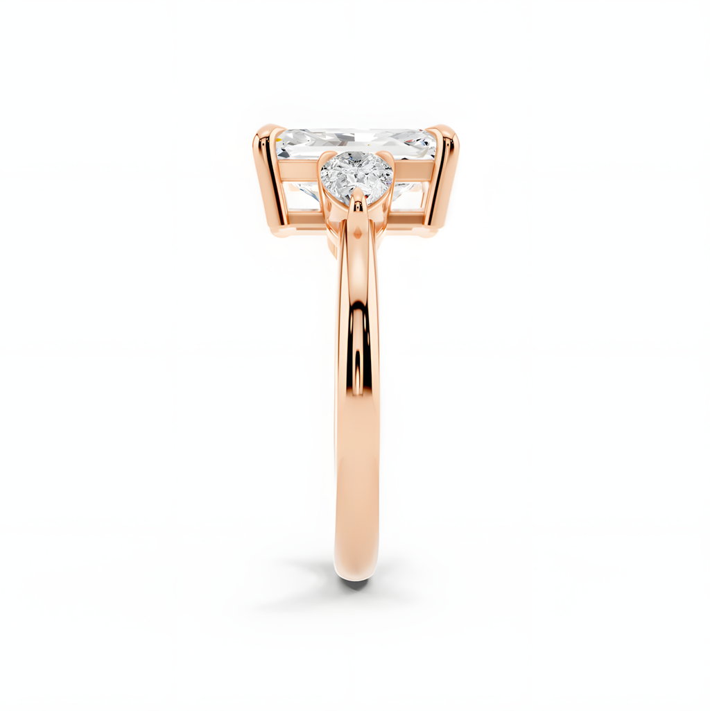 Veyra Elongated Radiant Trinity Ring