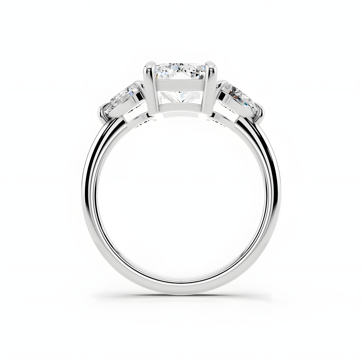 Veyra Elongated Radiant Trinity Ring