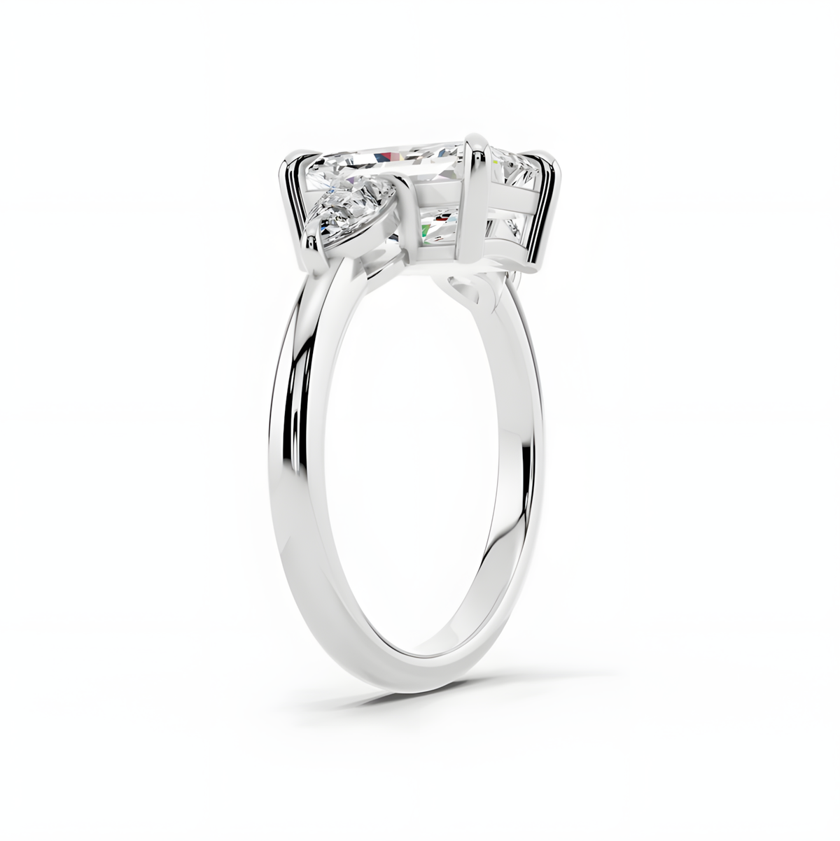 Veyra Elongated Radiant Trinity Ring