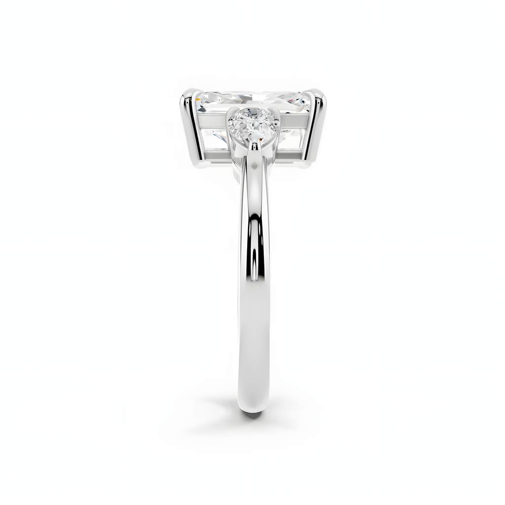 Veyra Elongated Radiant Trinity Ring