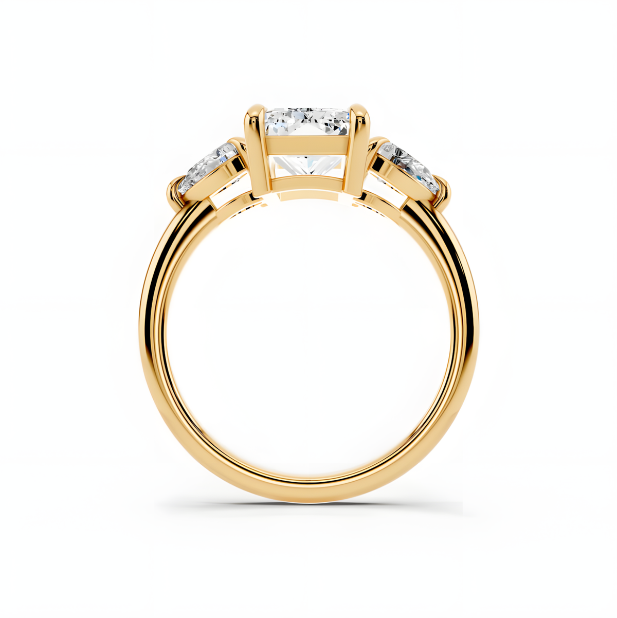 Veyra Elongated Radiant Trinity Ring