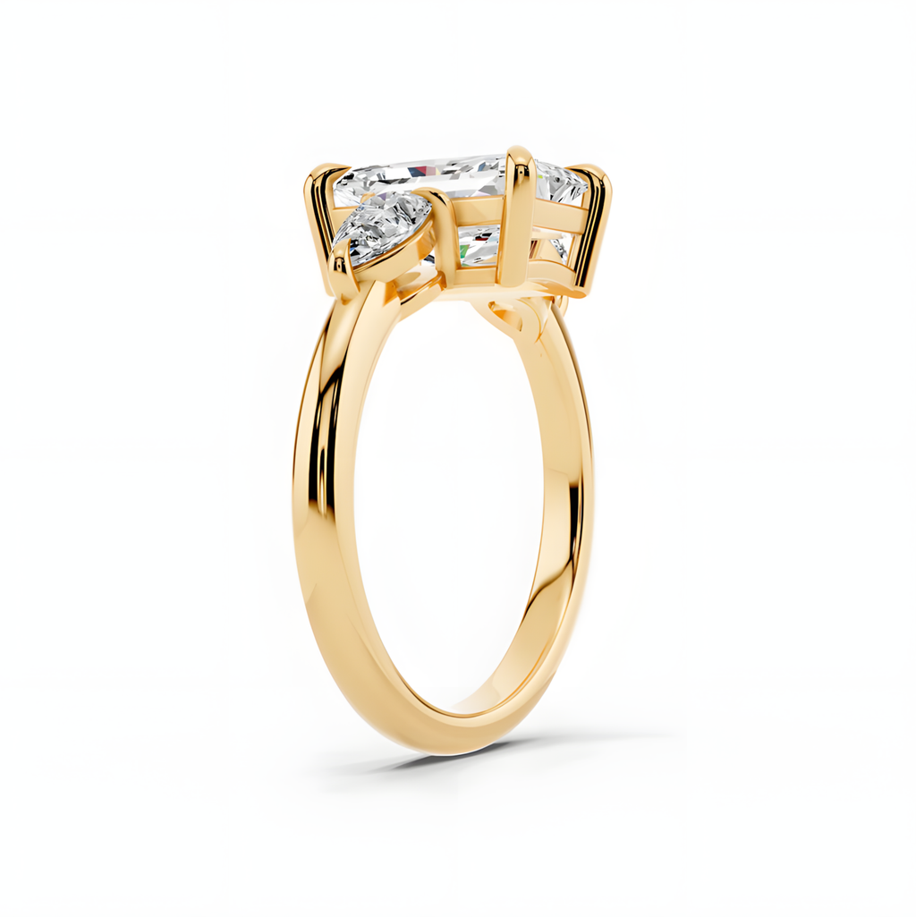 Veyra Elongated Radiant Trinity Ring
