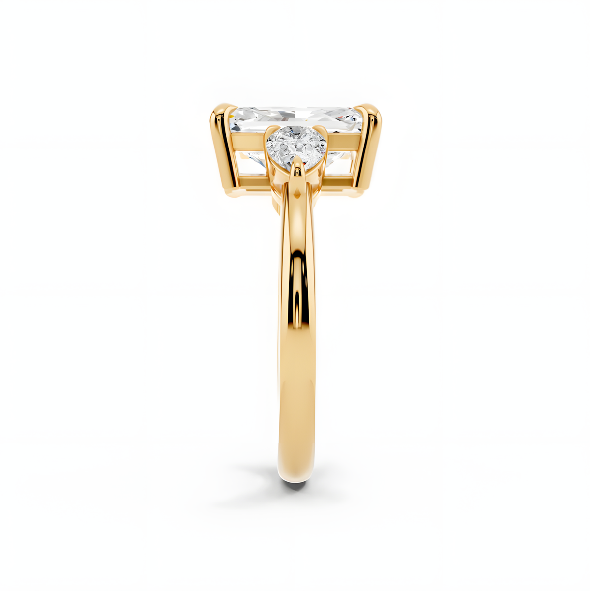 Veyra Elongated Radiant Trinity Ring