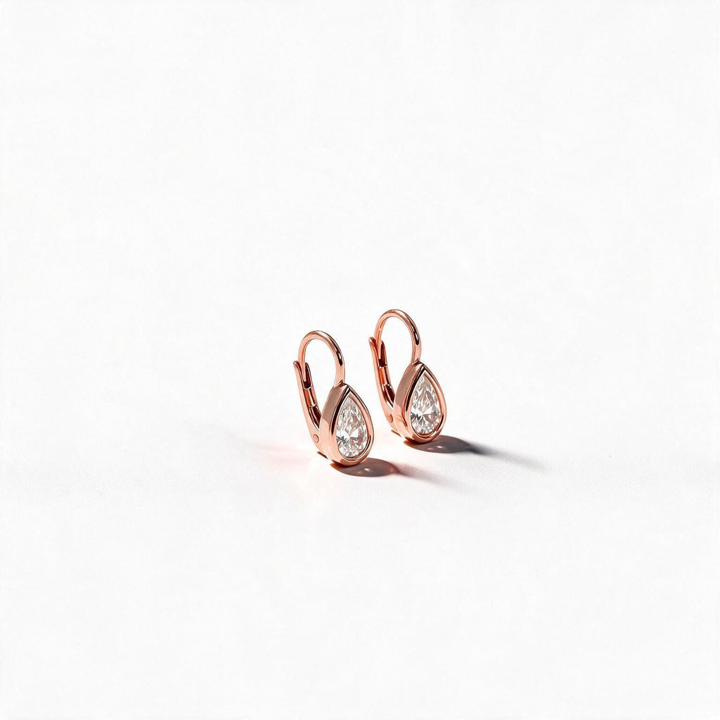 Elara Pear Bezel Drops