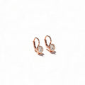 Solea Bezel Drop Earrings