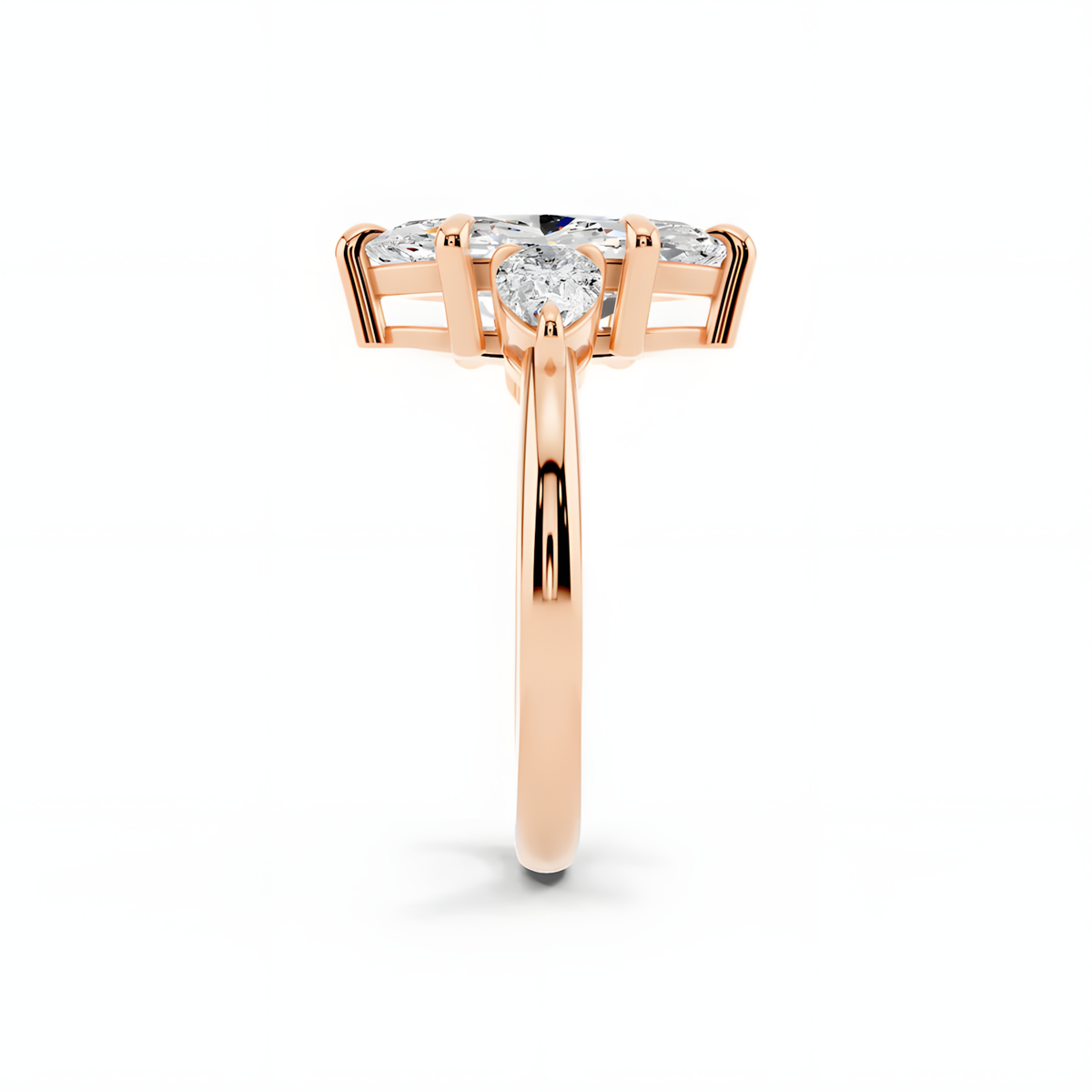 Solea Marquise Trinity Ring