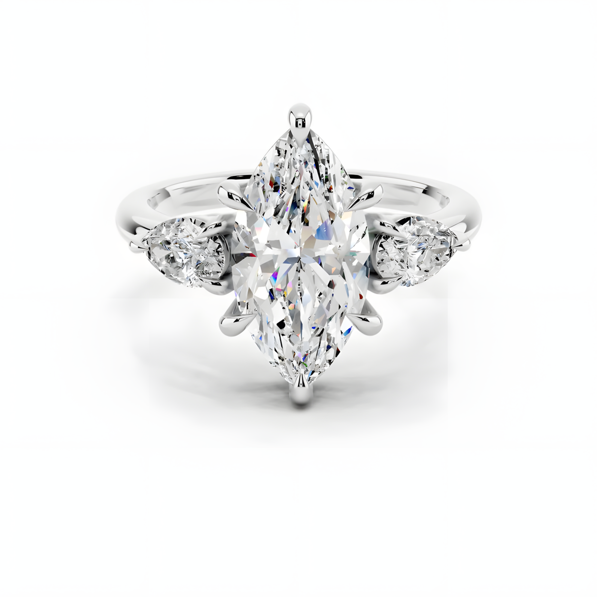 Solea Marquise Trinity Ring
