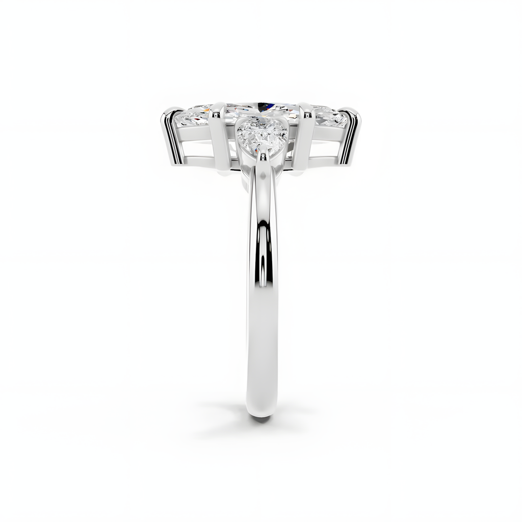 Solea Marquise Trinity Ring