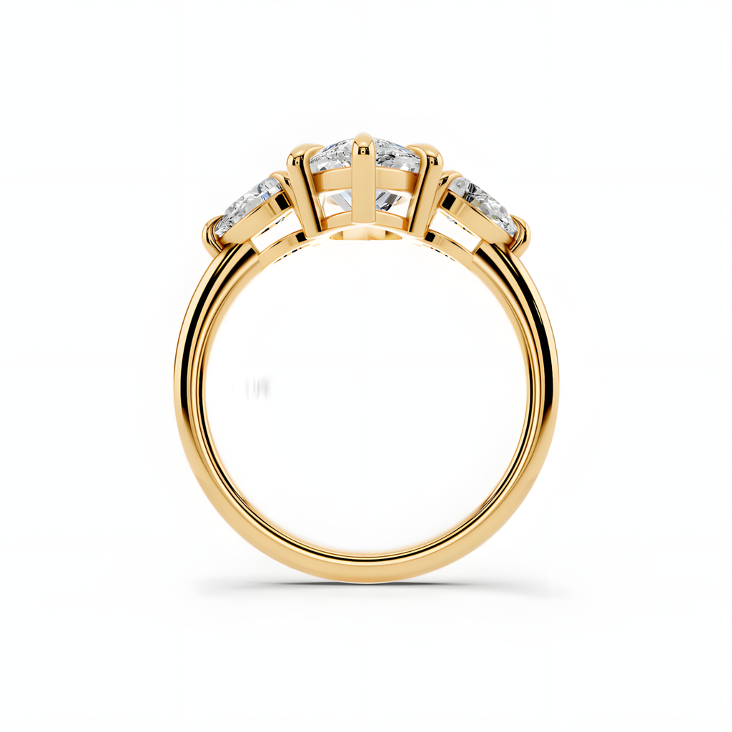 Solea Marquise Trinity Ring