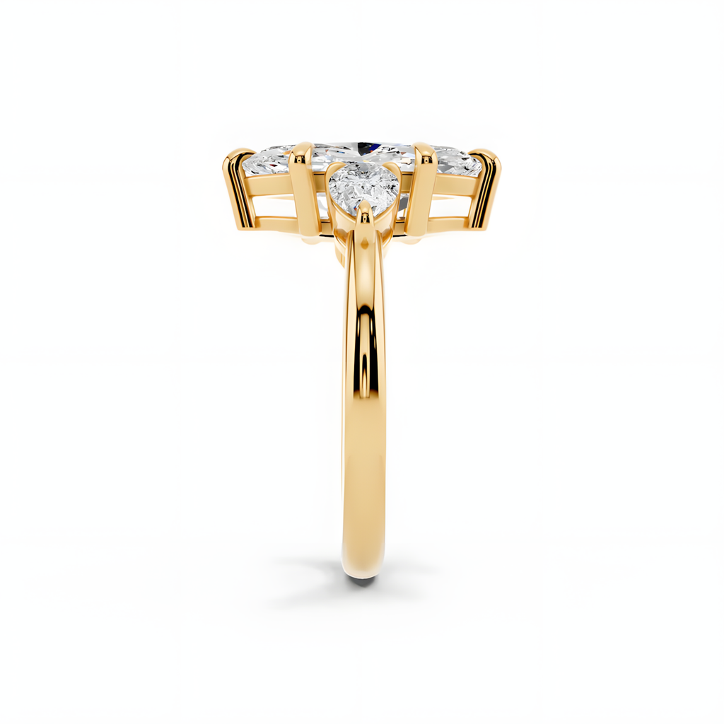 Solea Marquise Trinity Ring