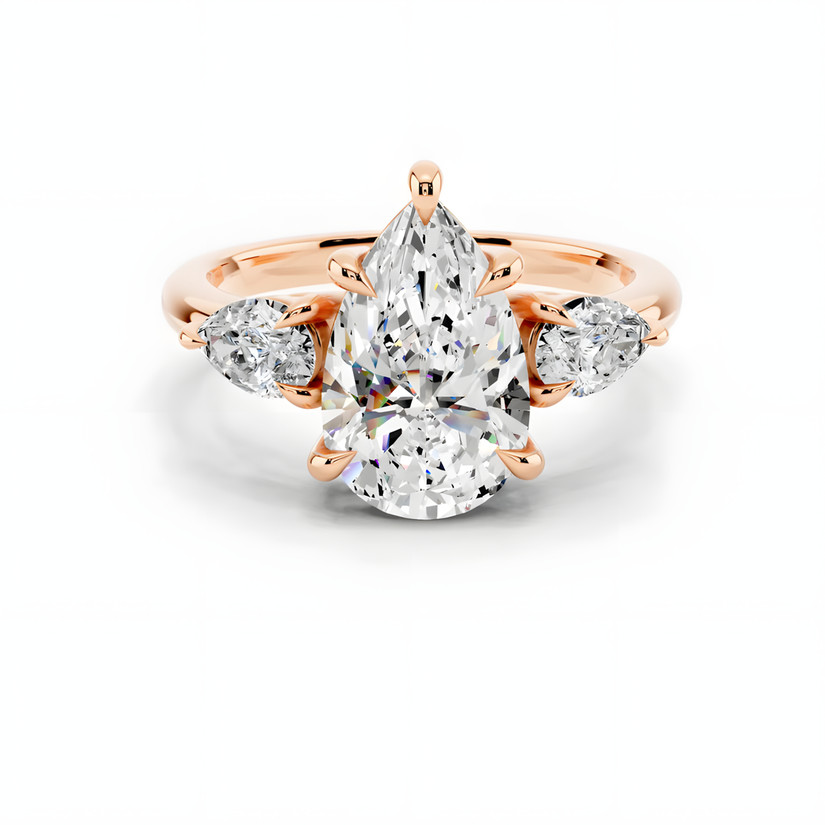 Celene Pear Trinity Ring