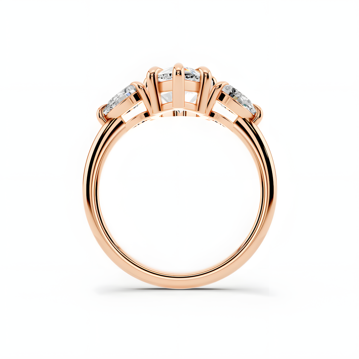 Celene Pear Trinity Ring