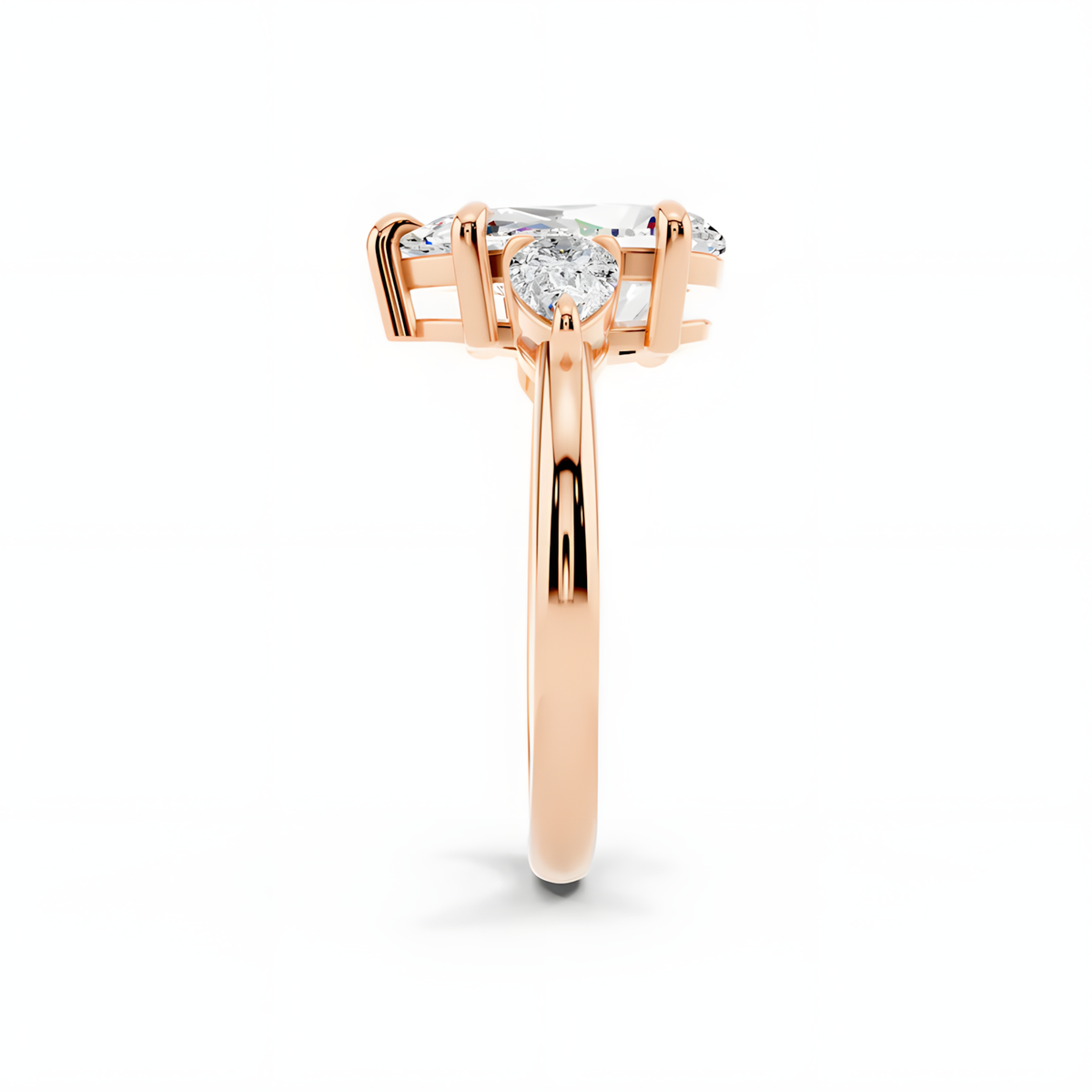 Celene Pear Trinity Ring