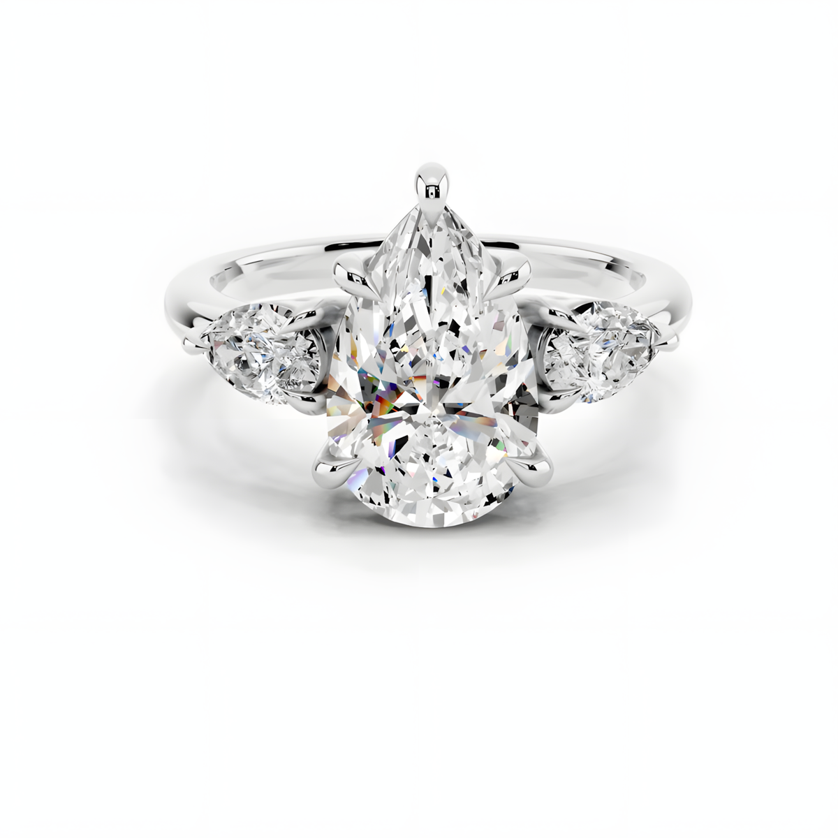 Celene Pear Trinity Ring
