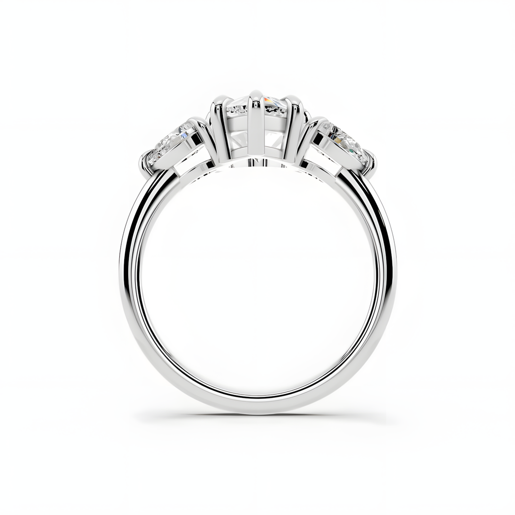 Celene Pear Trinity Ring