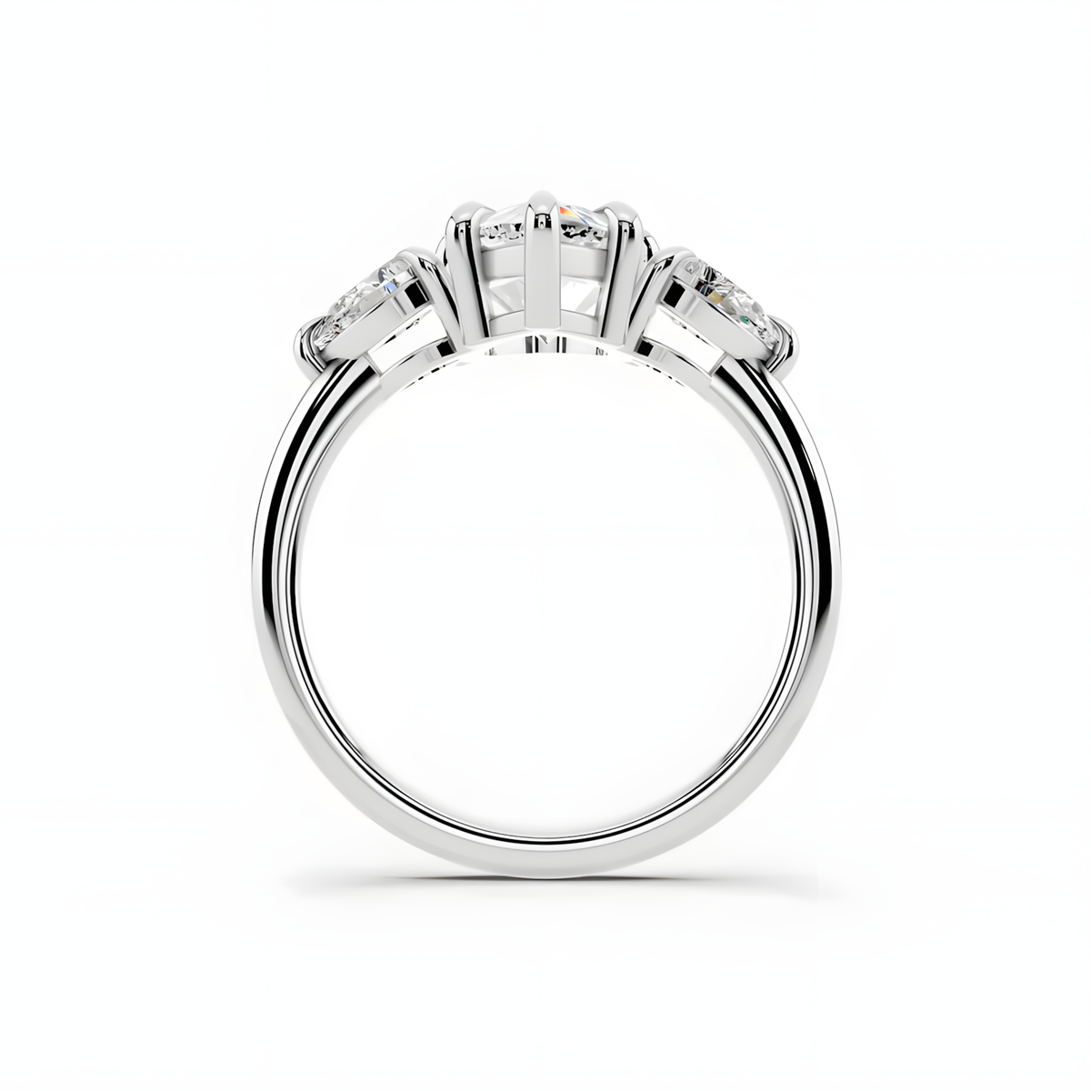 Celene Pear Trinity Ring