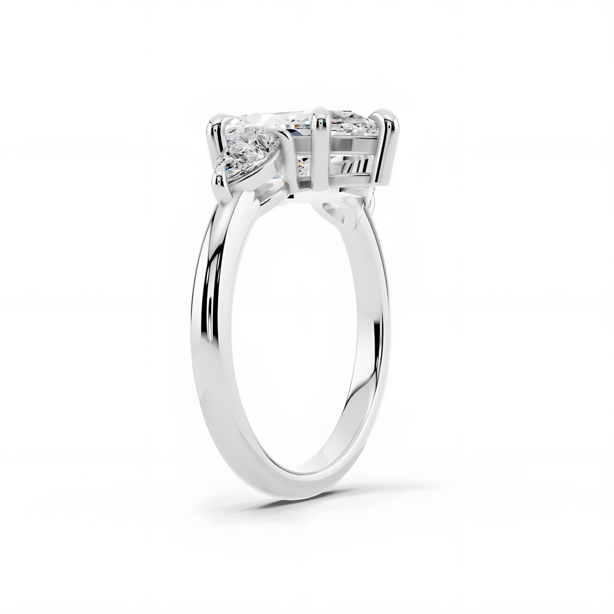 Celene Pear Trinity Ring