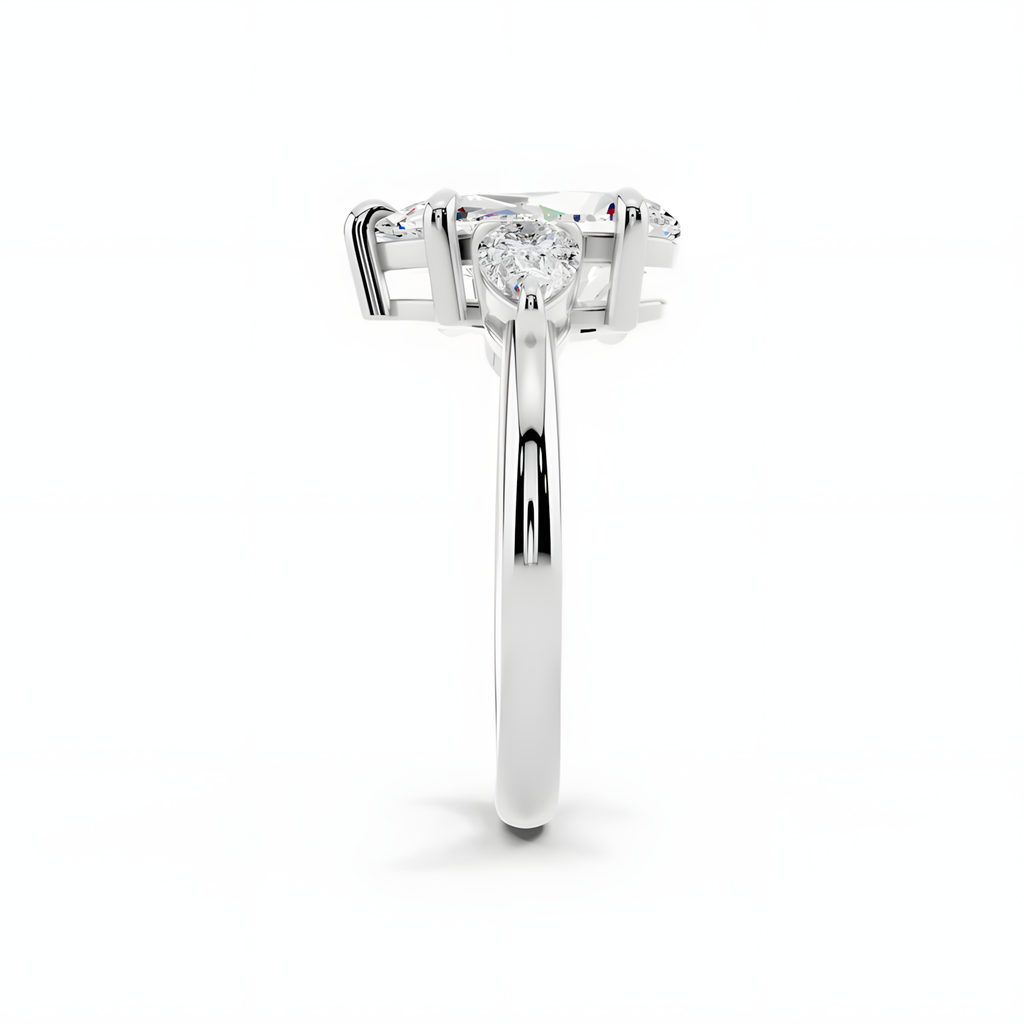Celene Pear Trinity Ring