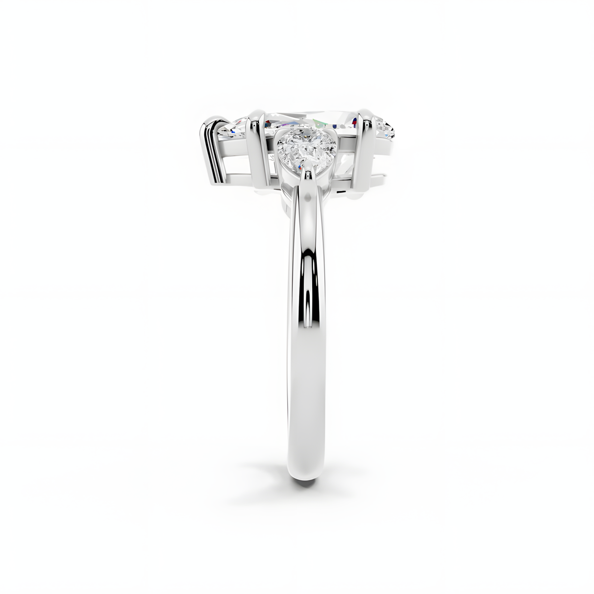 Celene Pear Trinity Ring