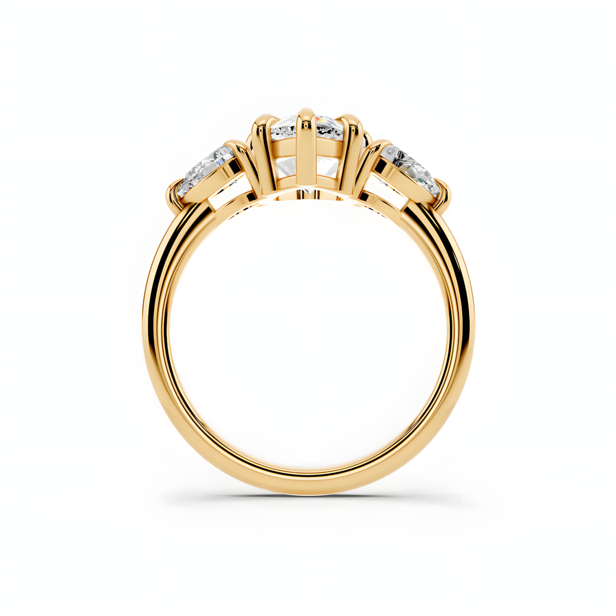 Celene Pear Trinity Ring