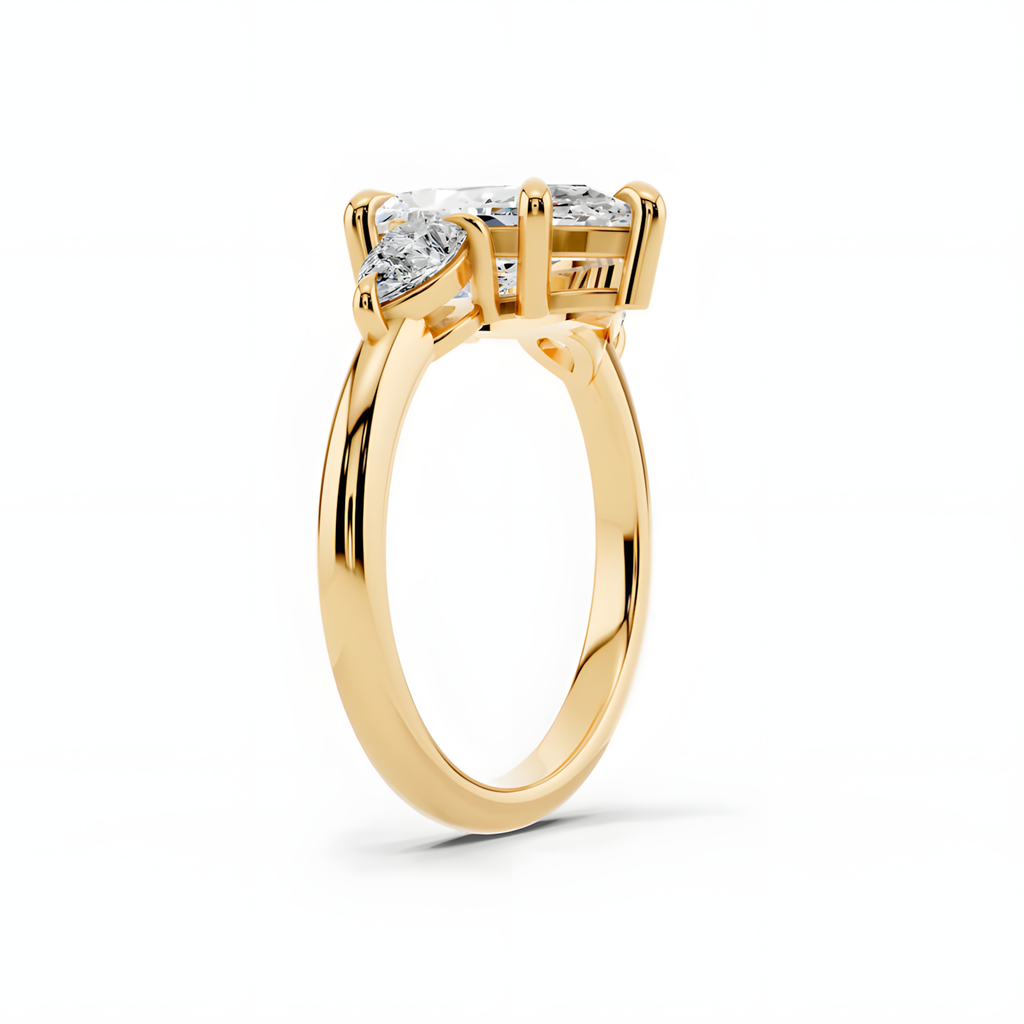 Celene Pear Trinity Ring