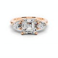 Avera Asscher Trinity Ring