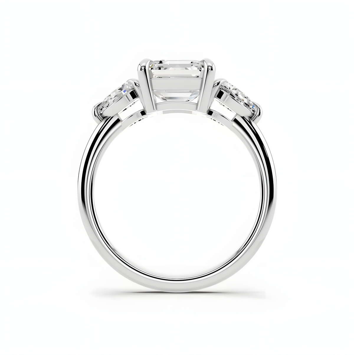 Avera Asscher Trinity Ring