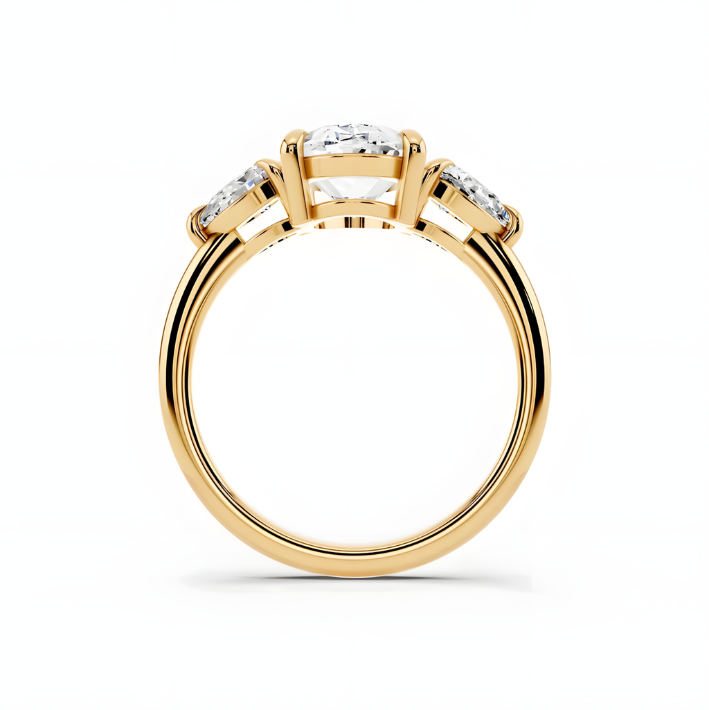 Elara Oval Trinity Ring