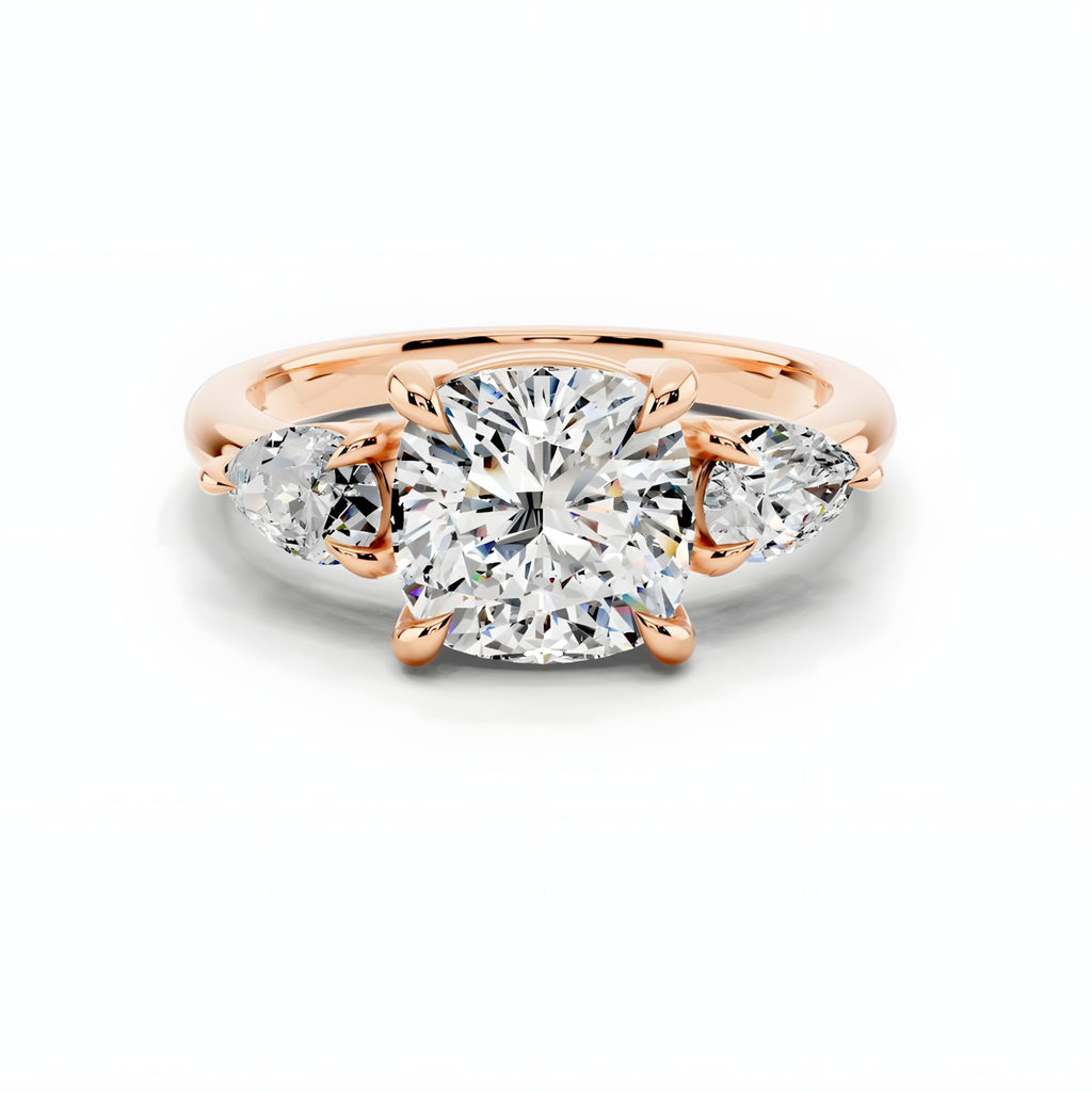 Solara Cushion Trinity Ring
