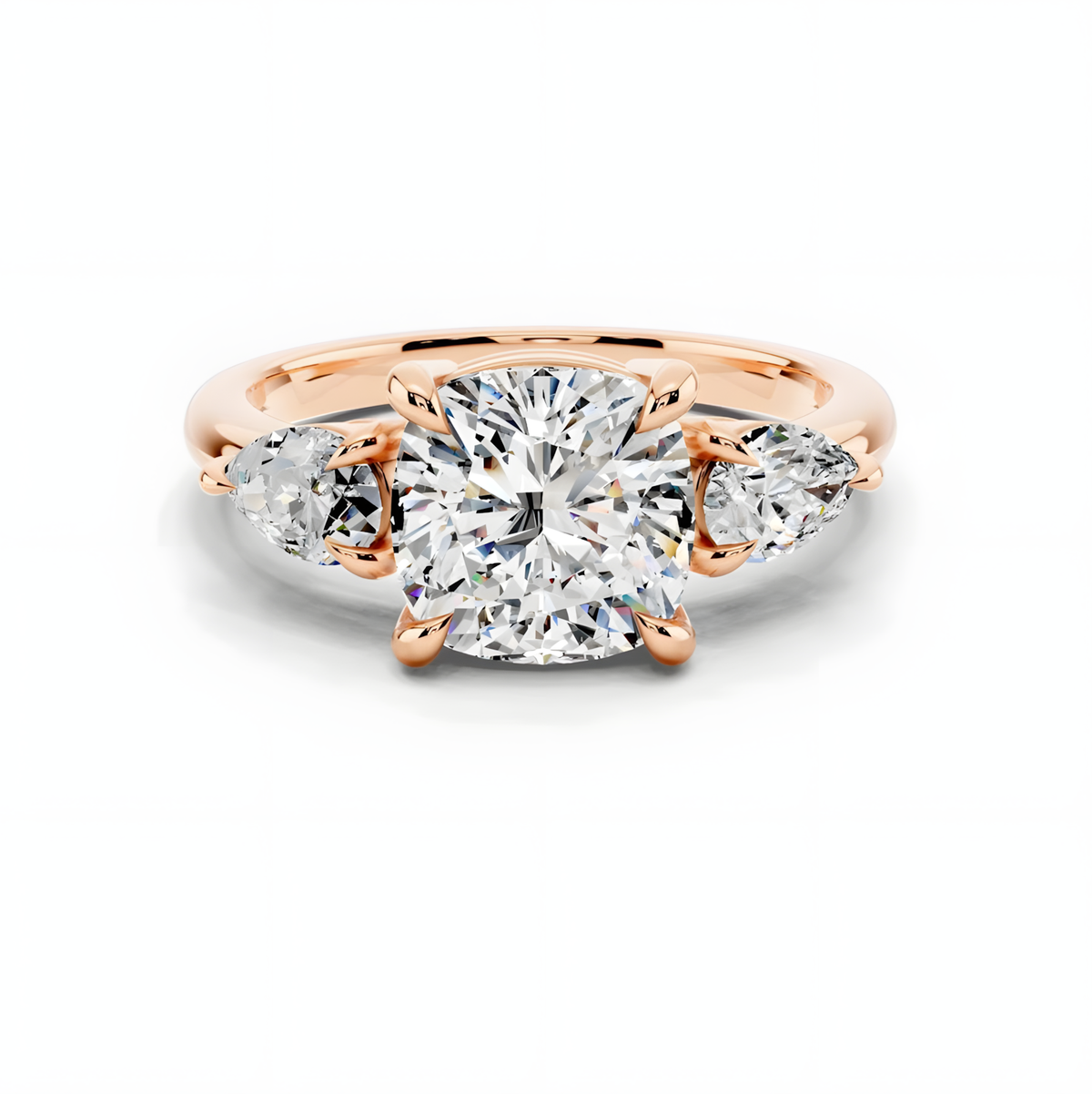 Solara Cushion Trinity Ring