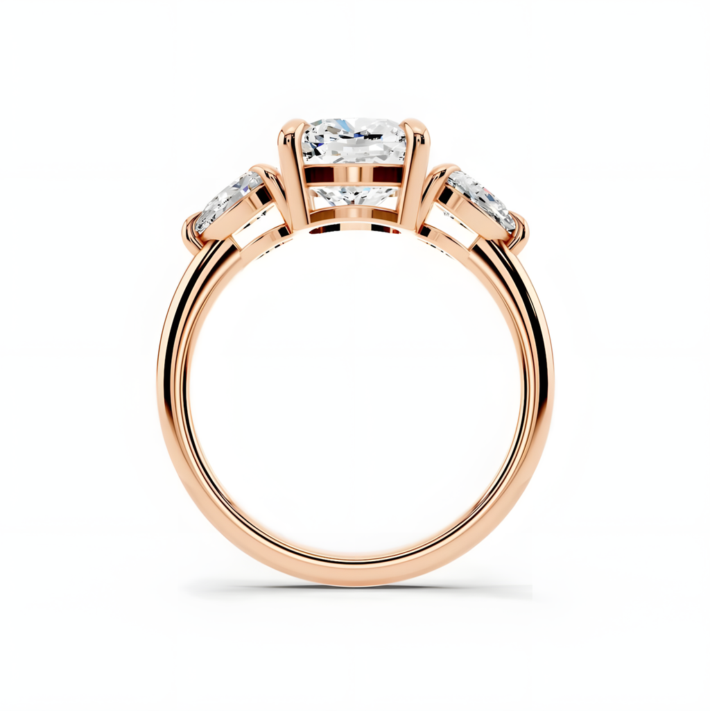 Solara Cushion Trinity Ring