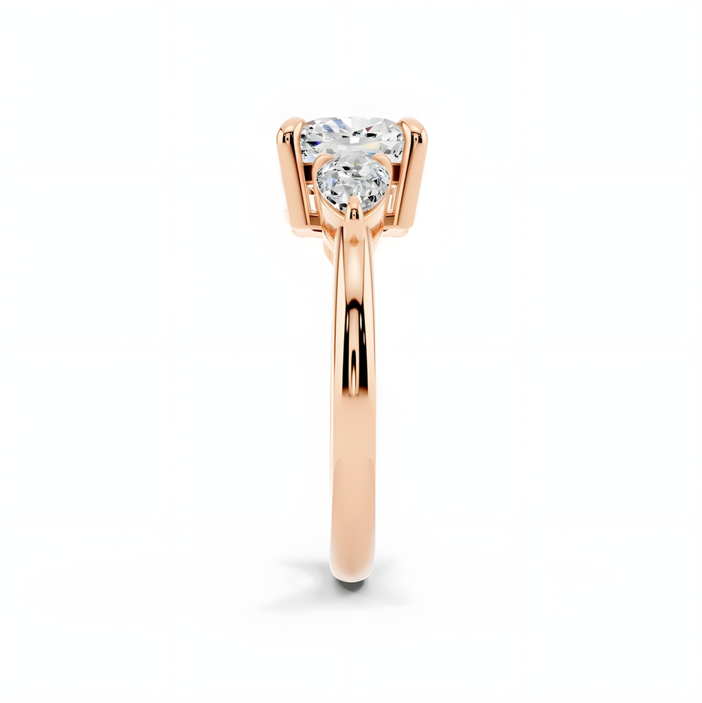 Solara Cushion Trinity Ring