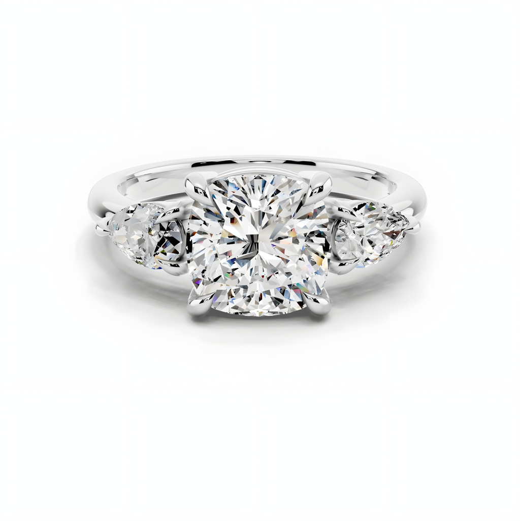 Solara Cushion Trinity Ring
