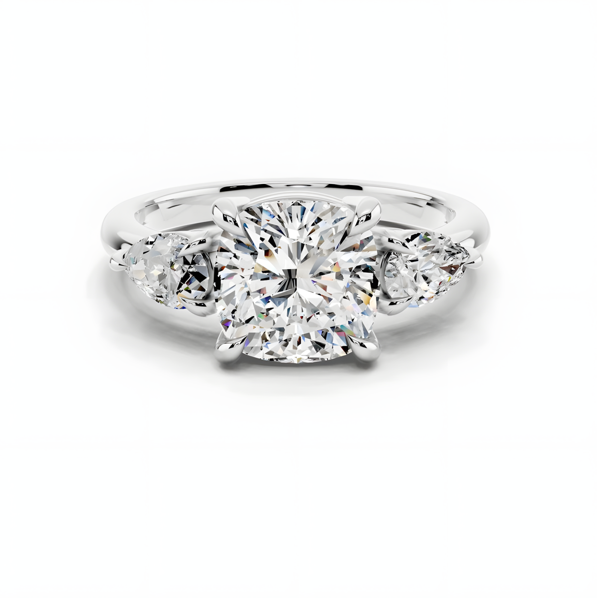 Solara Cushion Trinity Ring