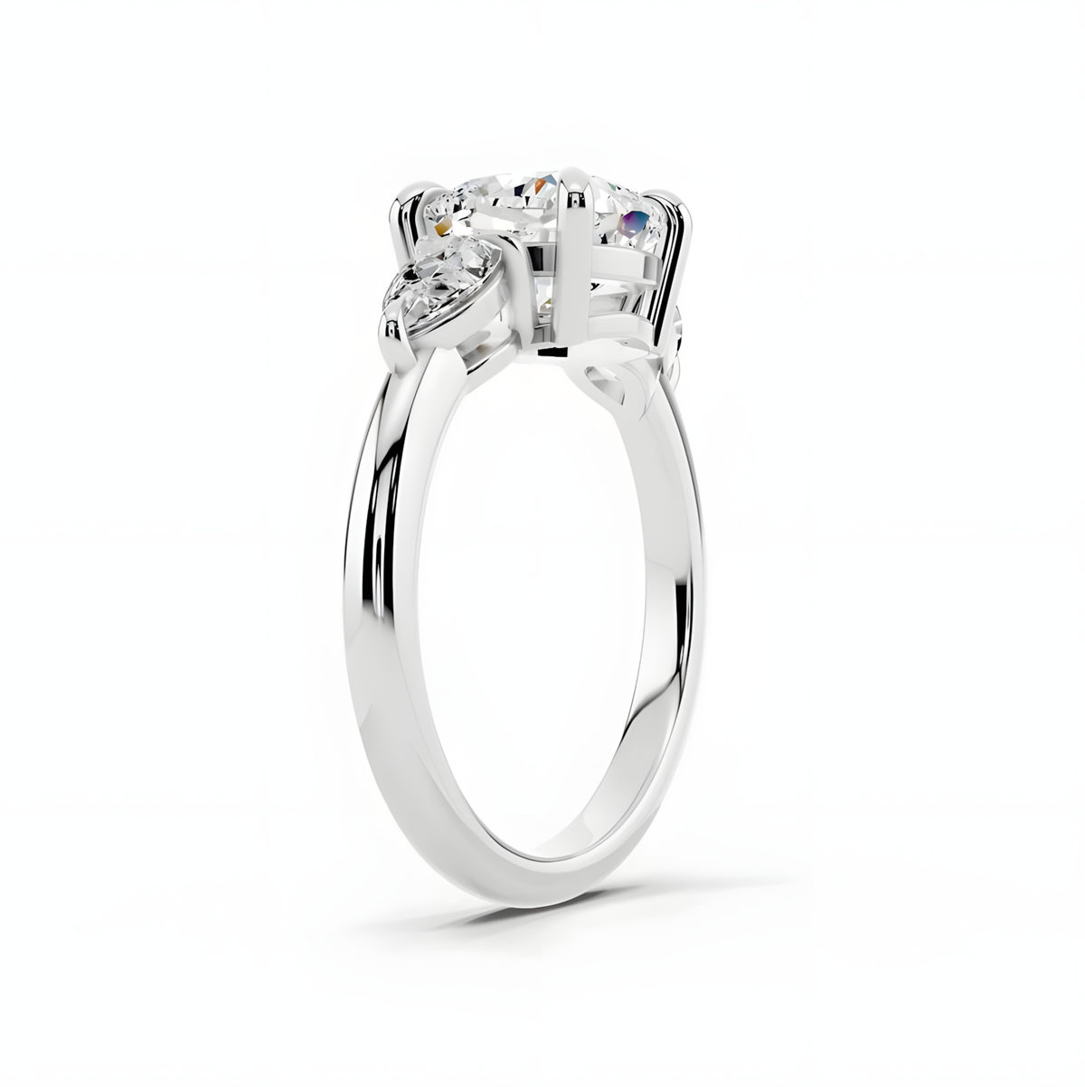 Solara Cushion Trinity Ring